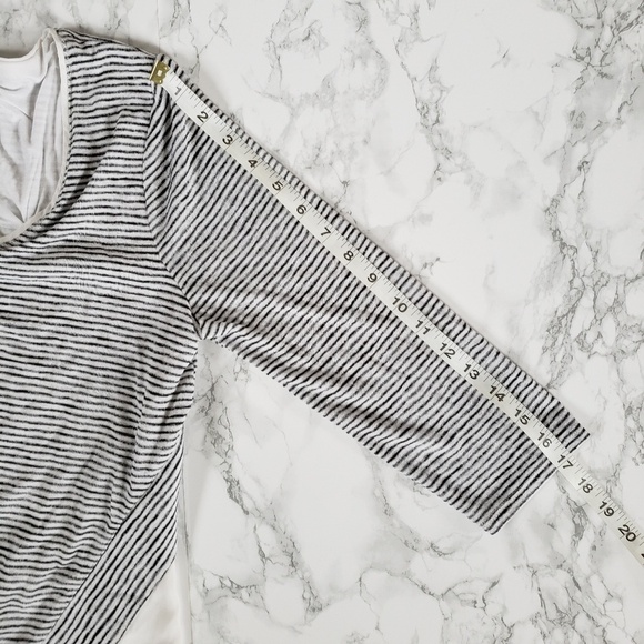 WHBM Striped Asymmetrical Blouse - Picture 6 of 6